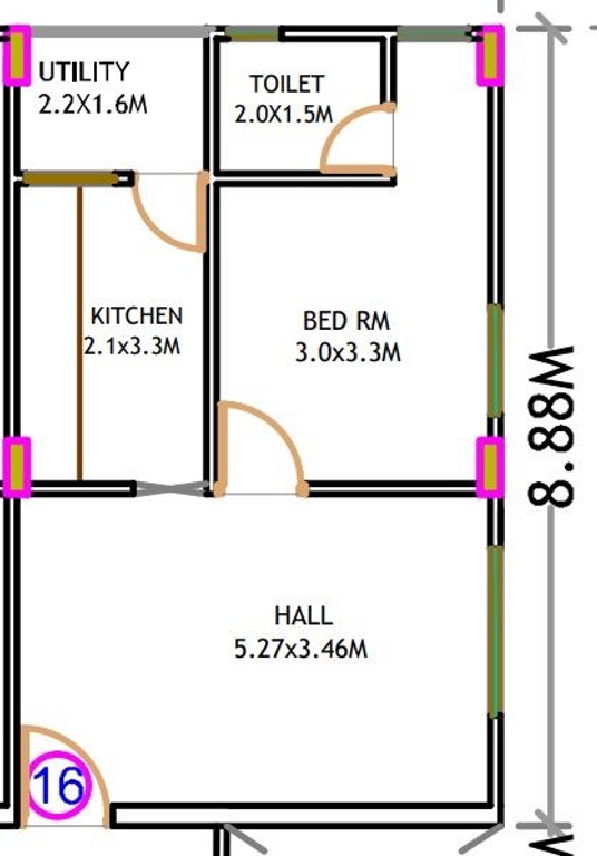VR Sai Komal 3 BHK 1850 Sq-ft Flat/Apartment for Sale in Chegur, Hyderabad